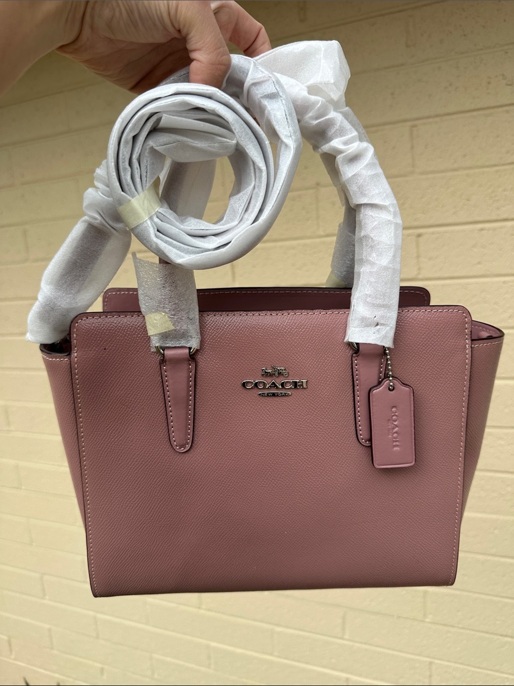 Coach Leah satchel in mauve